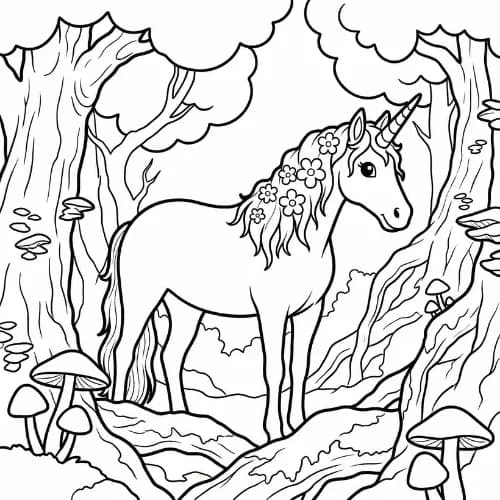Fantasy Coloring Page - iColorPlay