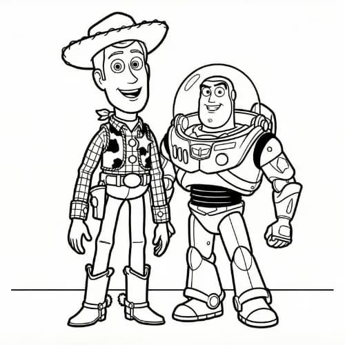 Toy Story Coloring Page thumbnail